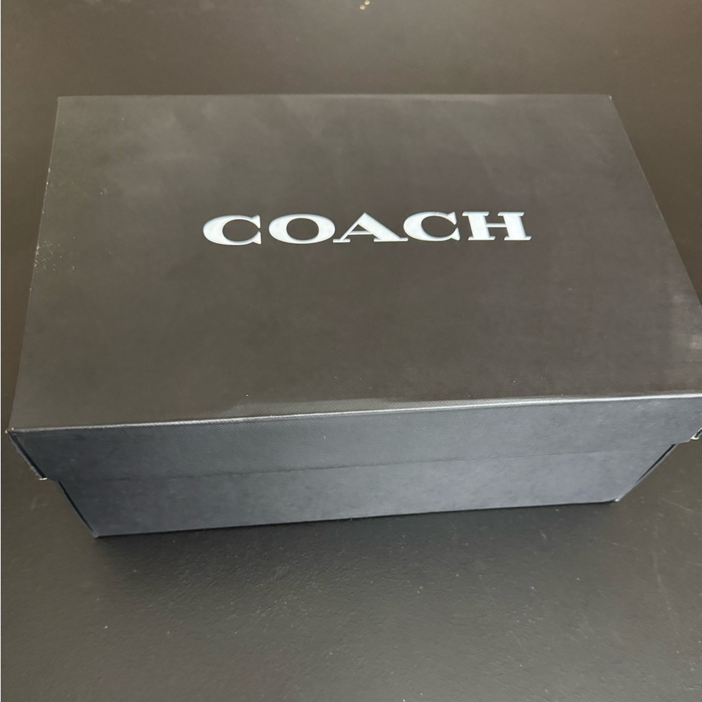 Men’s coach C201 leather and suede navy sneaker - Picture 4 of 9